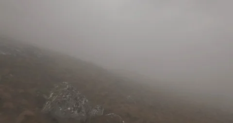 Aerial of Cloudy Mountains fast forward Stock Footage 87698002