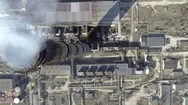 Aerial Of A Coal Fire Power Station.top View. Stock Footage