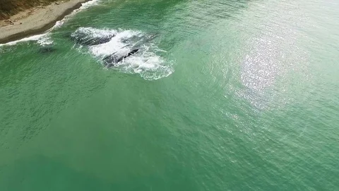 Aerial coast. Sea. Stock Footage 76702053