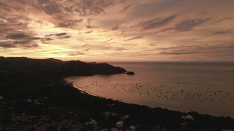 Aerial CocoBay Magic 34PushPanR Stock Footage 233909782