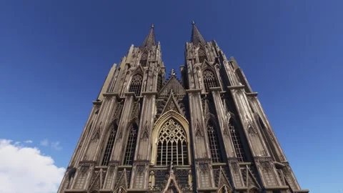 Aerial of Cologne Cathedral. Koln. Germany Stock Footage 308339831