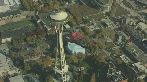 Aerial of communication tower Stock Footage 99814418