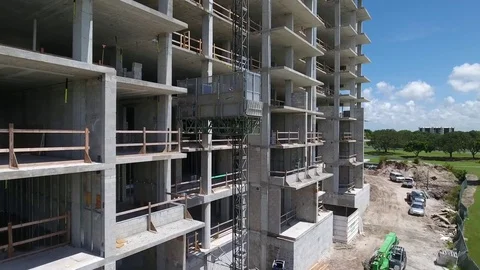 Aerial construction - 6 Video stock 83389913