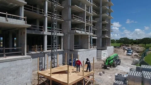 Aerial construction - 8 Video stock 83389547