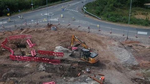 Aerial Construction Stock Footage 123789273