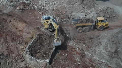 Aerial Construction Stock Footage 123789573