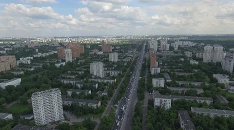 Aerial construction of multi-storey house residential complex wall hotel Video stock 63627812