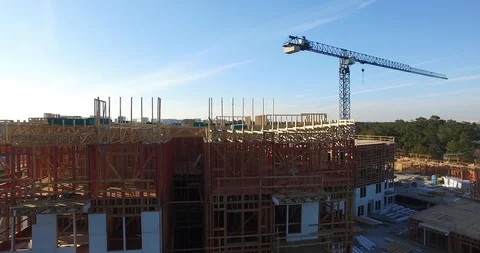 Aerial of Construction Site 07 스톡 동영상 91977530