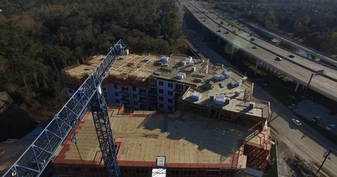 Aerial of Construction Site 09 스톡 동영상 91977607
