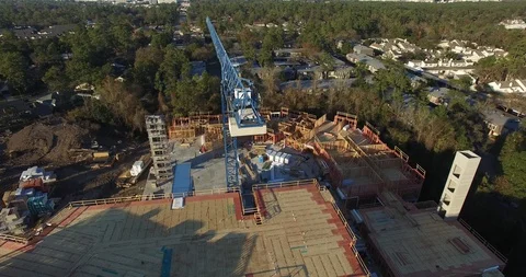 Aerial of Construction Site 10 스톡 동영상 91977776