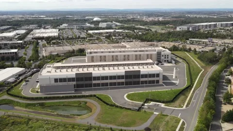 Aerial, COPT Data Center, Dulles, Virginia Stock Footage 161994062