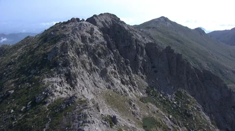 Aerial corsica mountain Stock Footage 35239776