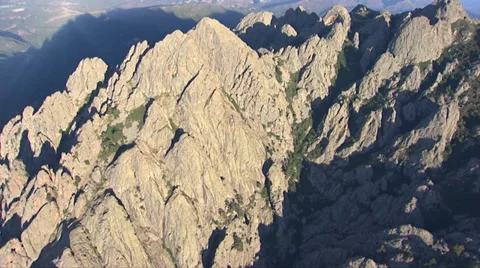 Aerial corsica mountain Stock Footage 35326096