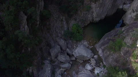 Aerial corsica river Stock Footage 33765663