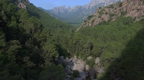 Aerial corsica river Stock Footage 33767960
