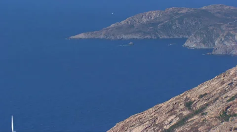 Aerial corsica wind 스톡 동영상 33058990