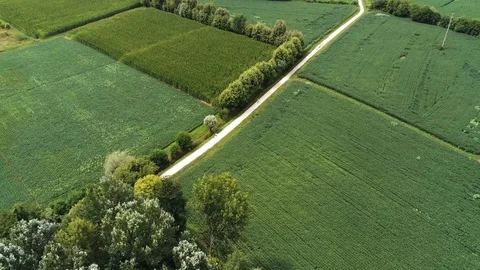 Aerial Countryside Stock Footage 100409460