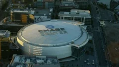 Aerial View Of The Chase Center Warriors Arena And The San