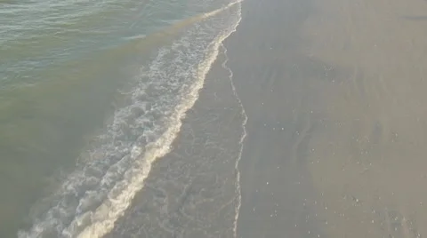 Aerial Crashing Waves Stock Footage 68715042
