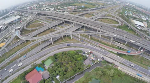 Aerial crazy highways Video stock 51981070