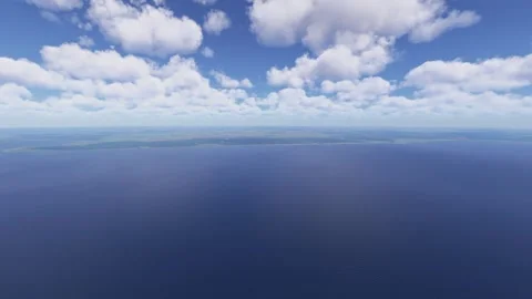 Aerial of Curonian Lagoon. Lithuania 库存影片 325353322