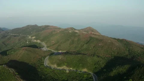 Aerial Dawei Mountain in Changsha Stock Footage 166595401