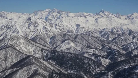 Aerial Of Deep Glaciers In Winter Stock-Footage 83711253