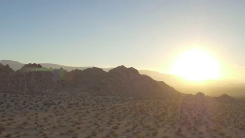 Aerial desert lanscape Video stock 77583552