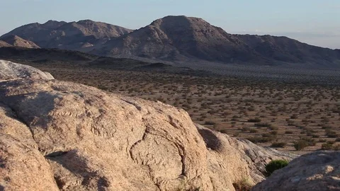 Aerial desert pan Video stock 77583242