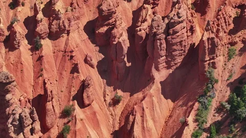 Aerial Devils Kitchen scenic Nebo Loop Utah pull 4K Stock Footage 279819052