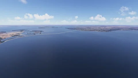 Aerial of Devils Lake State Parks. North Dakota. United States Stock Footage 312841230