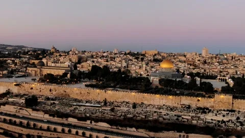 Aerial Dome of the Rock 4k Drone Stock Video Pond5