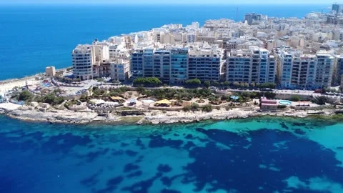 Aerial drone  4k view of Fort Manoel on Manoel Island, Malta. Star-shaped Stock Footage 333921204