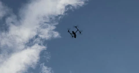 Aerial drone with an action camera 動画素材 335646857