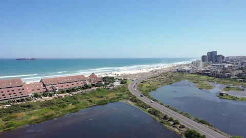 Aerial Drone Blouberg Table View Cape Town South Africa Stockbeeldmateriaal 288010637
