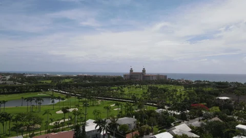 Aerial Drone Breakers Palm Beach Stock-Footage 240655901