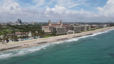 Aerial Drone The Breakers Palm Beach Stock-Footage 240656556