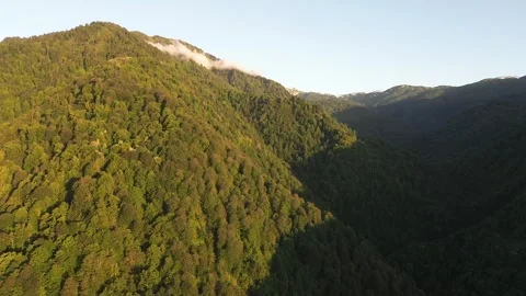 Aerial Drone Close View of Mountain Ravine and Cliffs, Adjara, Georgia 4K 스톡 동영상 337355045