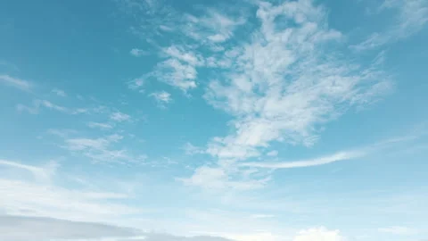 Aerial Drone Clouds and Bright Blue Sky Stock Footage 309161483