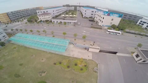 Aerial Drone Factory Stockbeeldmateriaal 63042404