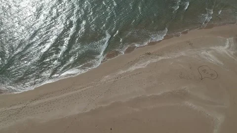 Aerial drone flight above Prasonisi, Rhodes Stock Footage 170968191