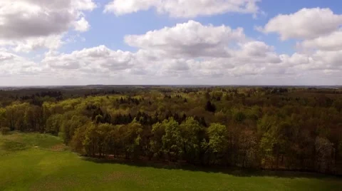 Aerial Drone flight over The german Forest Stock Footage 62933495