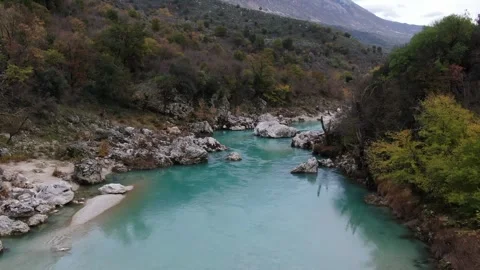 Aerial Drone Flight Over Mountain of Tepelena \ Albania Stock Footage 250343559
