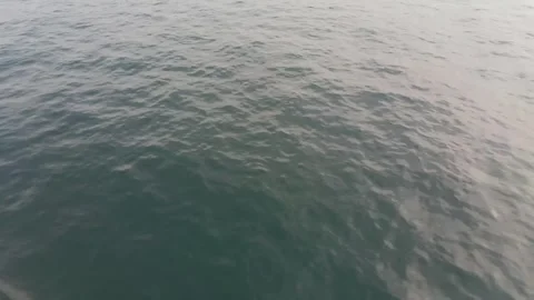 Aerial Drone Flight Over Ocean Waves Stock Footage 244940507