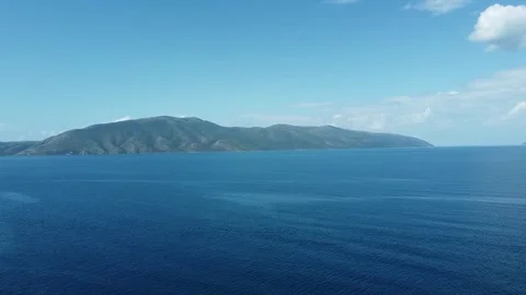 Aerial Drone Flight Over VLORA Beach\ Albania Stock Footage 249998178