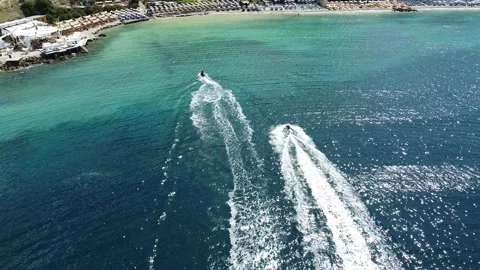 Aerial Drone Flight Over VLORA Beach\ Albania Stock Footage 249998785