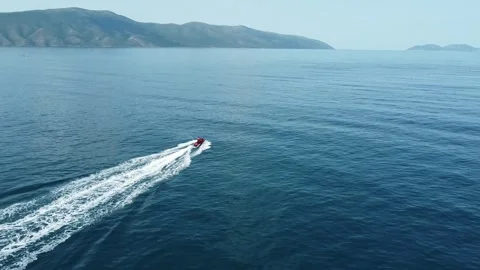 Aerial Drone Flight Over VLORA Beach\ Albania Stock Footage 249999816