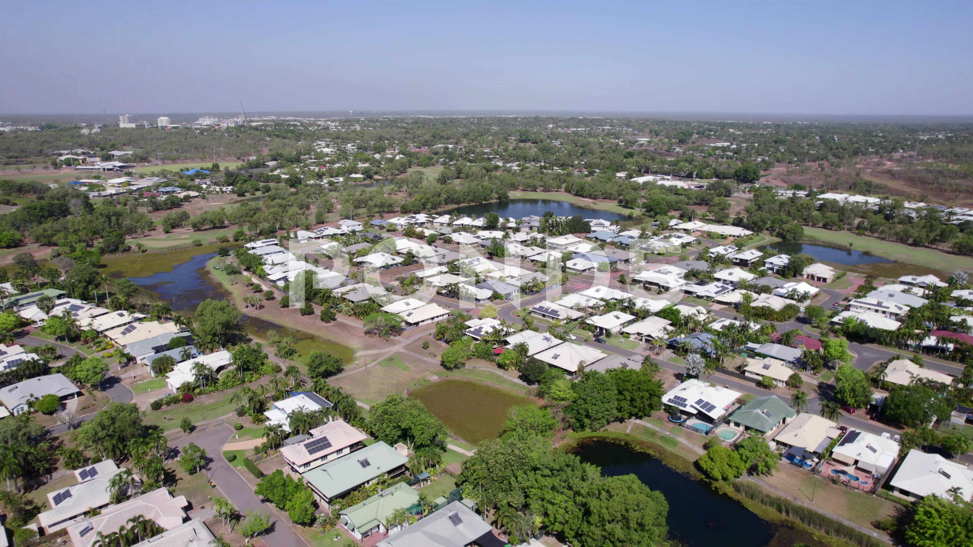 Flying a drone in a clearance residential area