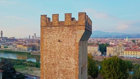 Aerial drone footage of panoramic view Stock Footage 99256853