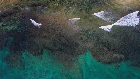 Aerial drone footage of Recife and beach in Philippines. Stock Footage 245040341